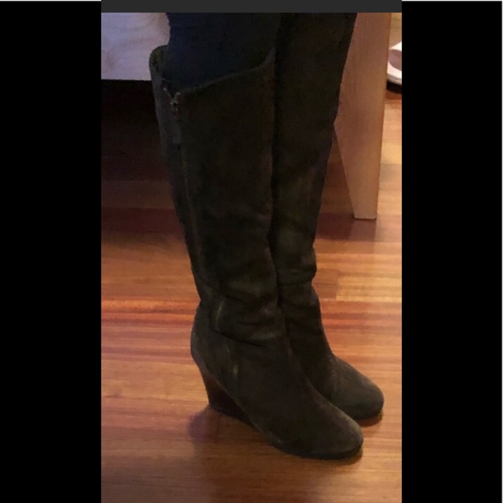 Franco sarto knee suede boot